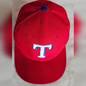 New Era Kids Red Cap with Blue and White Lettering